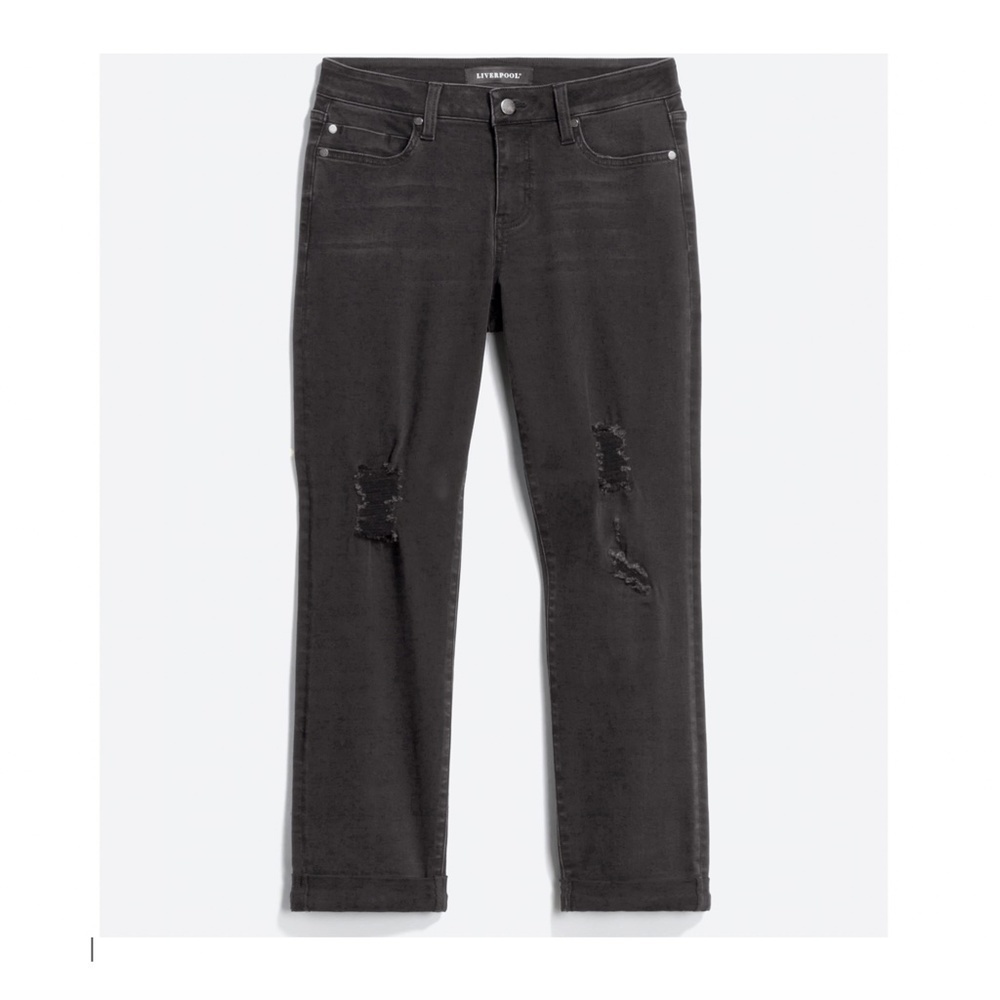 Liverpool Evan Distressed Boyfriend Jeans